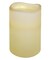 Brite Star 6.75" Ivory White Battery Operated Curved Edge Flameless Wax Pillar Candle